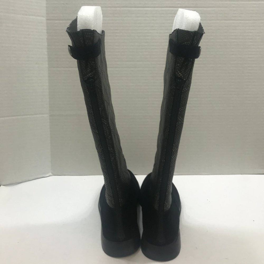 Ldp Snake Print Leather Riding Boot - image 8